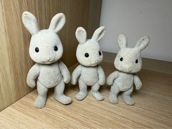 Famille lapin gris sylvanian families