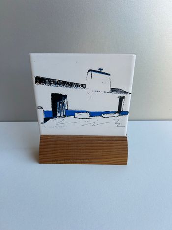 Dessous de plat en faïence « Cerâmica Ref. 33 Coimbra Portugal »