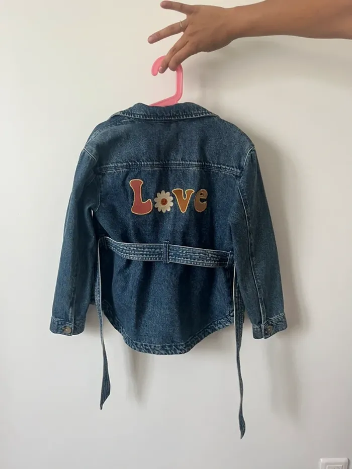 Veste en jeans vertbaudet