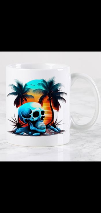 Mug tête de mort personnalisé