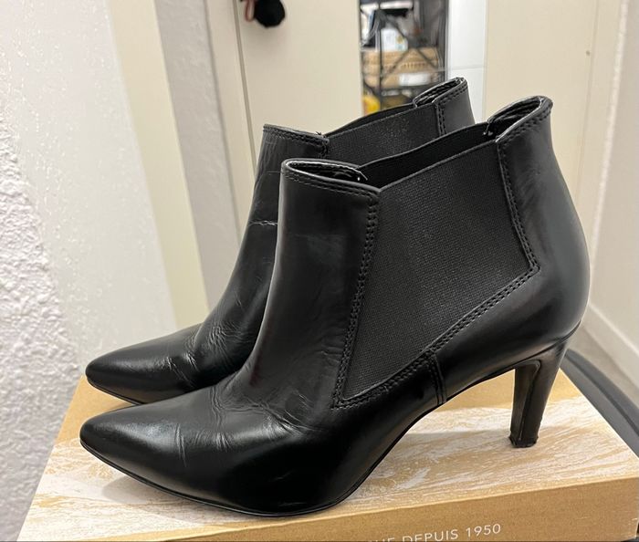 Bottines noire cuir
