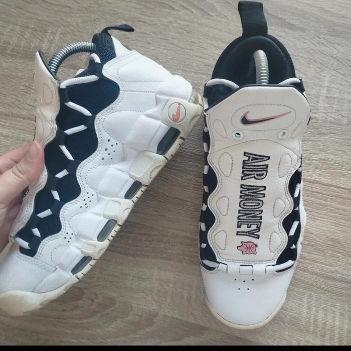 Nike Air More Money Blanc Noir Corail Craie - Taille 40.5 - photo numéro 3