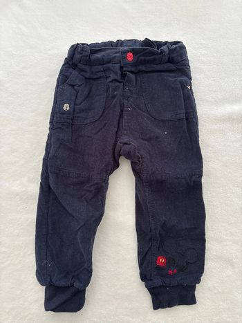 Pantalon marine Mickey 23 mois