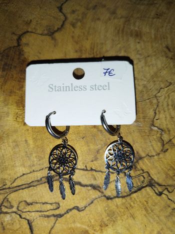 Boucles d'oreilles acier inoxydable