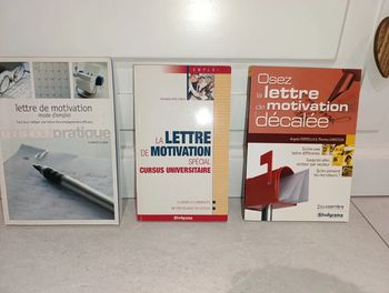 Lot de livre Lettre de motivation