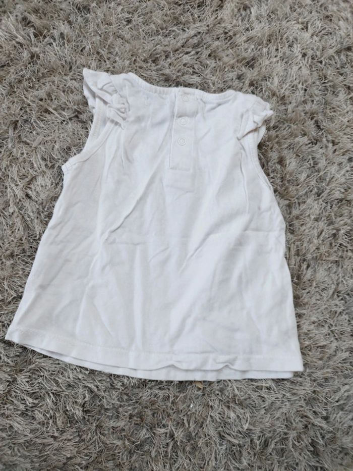 Lot de t-shirt été bébé fille mange court de 6 mois - photo numéro 3