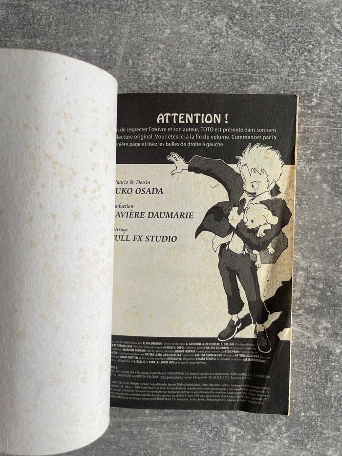 Manga Toto tome 2 en version française. - photo numéro 3