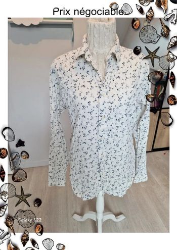 🌈 Chemise homme cérémonie "Selected" Taille L/42 parfait état 🌈