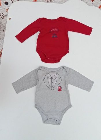 Lot de 2 bodies " cravates et noeud papillon ", Orchestra, 6