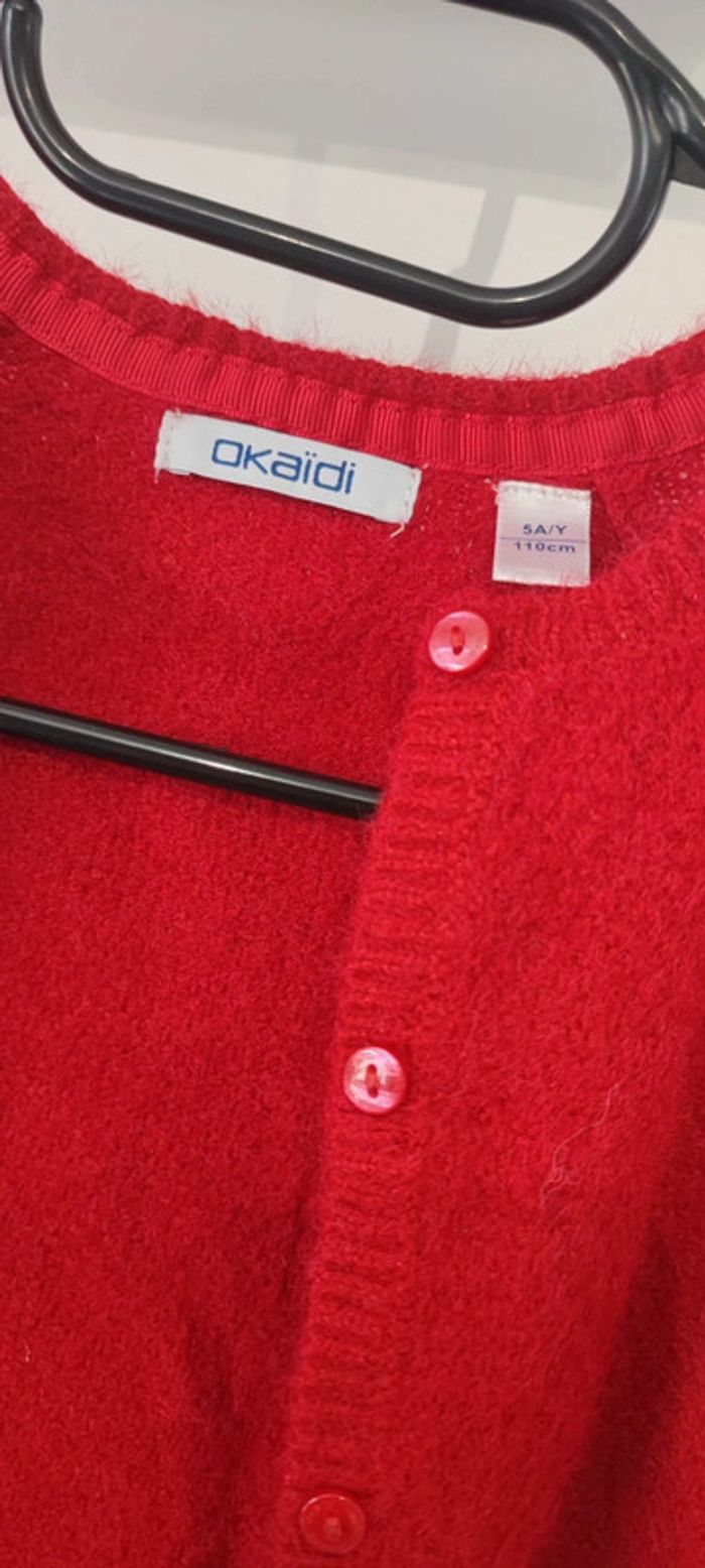 Gilet rouge Okaïdi - photo numéro 2