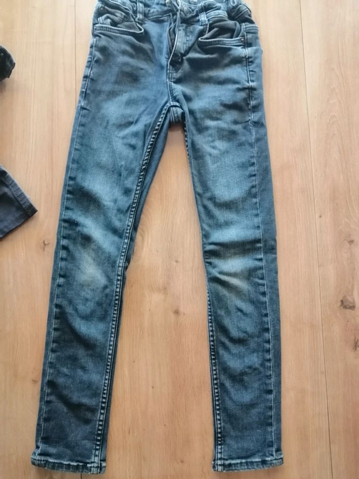 Lot jeans slim ajustables 9ans - photo numéro 2