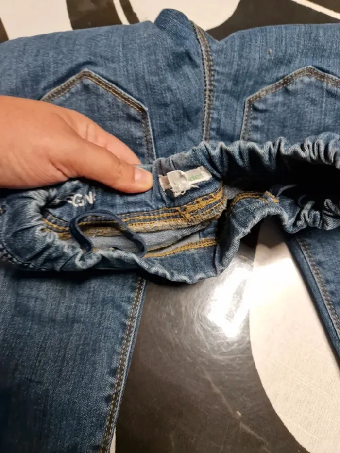 Jean pantalon 8 ans vertbaudet bleu - photo numéro 3