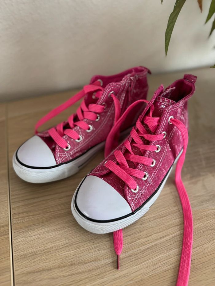 Baskets montantes Fuchsia à P33