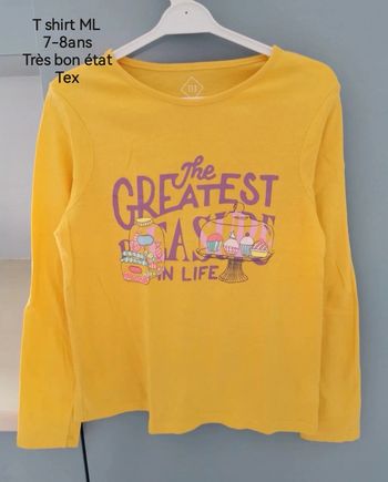 T shirt ML 7-8ans