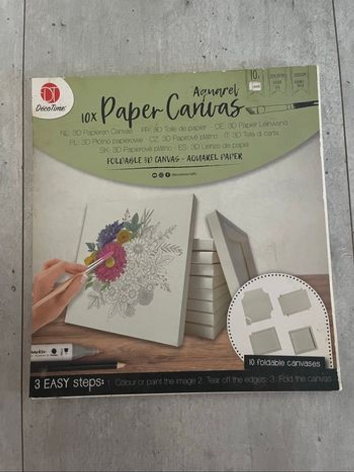 Bloc paper Canvas aquarel