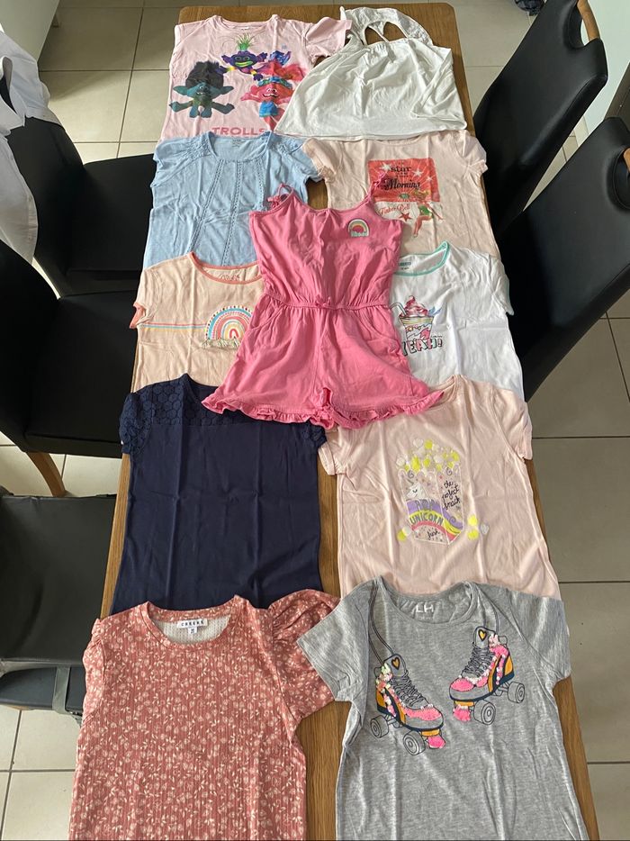 Lot tee shirt 10 ans