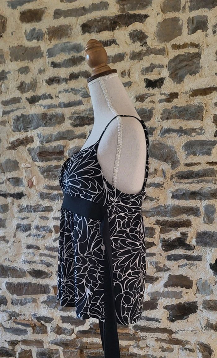 Débardeur à motifs noir et blanc Fashion Studio Taille 3 ou 40 42 - photo numéro 3
