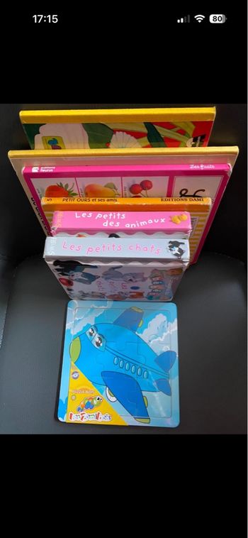 Lot de livres enfants et puzzle 🪵