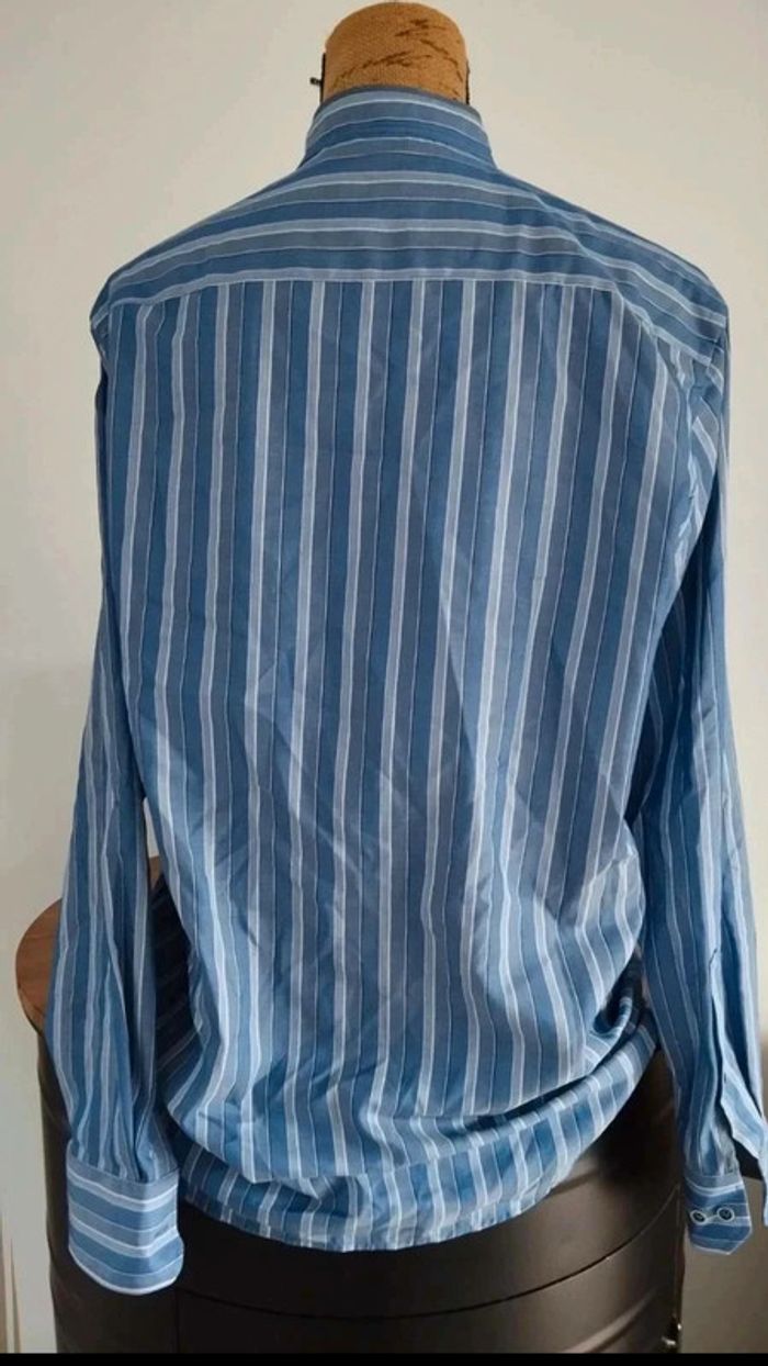 Chemise  bleu rayé  taille  39/40  regular  fit - photo numéro 6