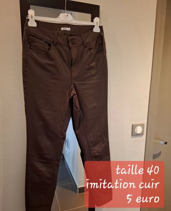 Pantalon imitation cuir