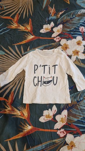 Pull fin blanc 24 mois