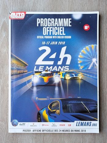 Programme officiel 24 Heures du Mans 2018