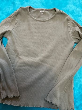 tee shirt teeshirt 10 ans kiabi kaki  k