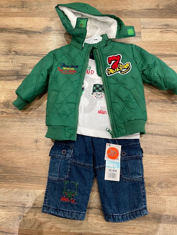 Ensemble 3 pièces 6 mois Tom et kitty