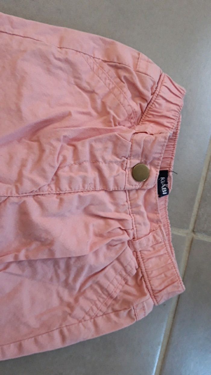 Pantalon/pantacourt kiabi rose 6 mois - photo numéro 2