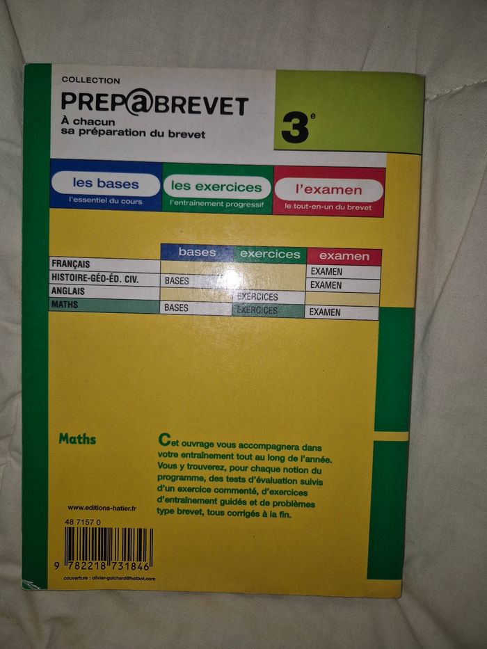 Prepa Brevet Maths 3ème Hatier Exercices - photo numéro 2