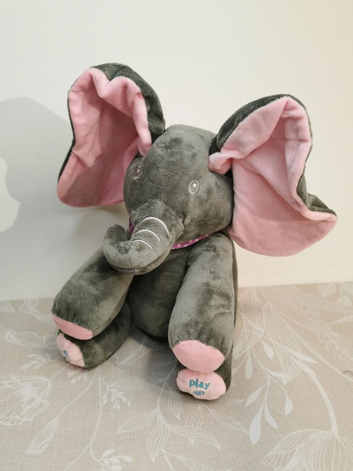 Eléphant peluche - photo numéro 2