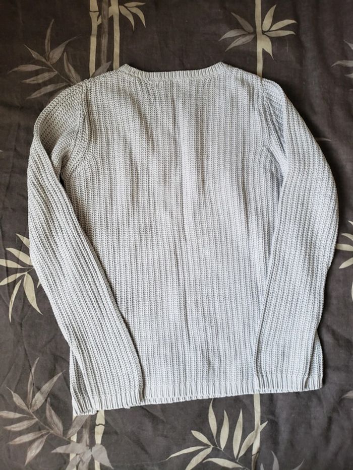 Pull coton fin gris Kiabi taille 12 ans - photo numéro 2