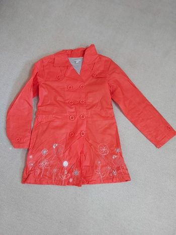 Trench mi saison légère fantaisie rouge orangé 10 ans - Orchestra