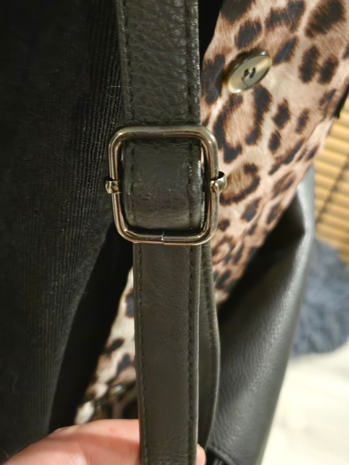 Sac à bandoulière noir/bronze Gémo - photo numéro 8