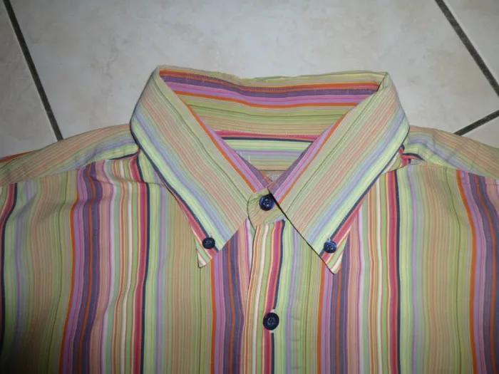 chemise manche court rayé Mise au Green taille XL - photo numéro 2