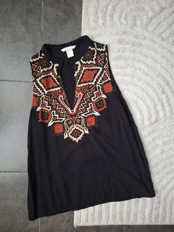 Haut sans manches à motifs