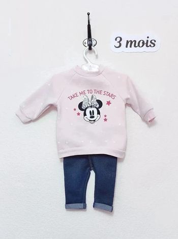 Ensemble bébé fille taille 3 mois