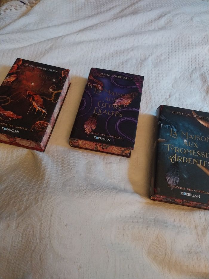 Romans Le Royaume des Corbeaux tomes 1 à 3 Reliés Collectors Olivia Wilderstein Korrigan - photo numéro 5