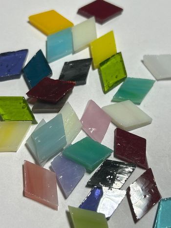 A741, 30 losanges en verre taillé pour loisirs créatifs