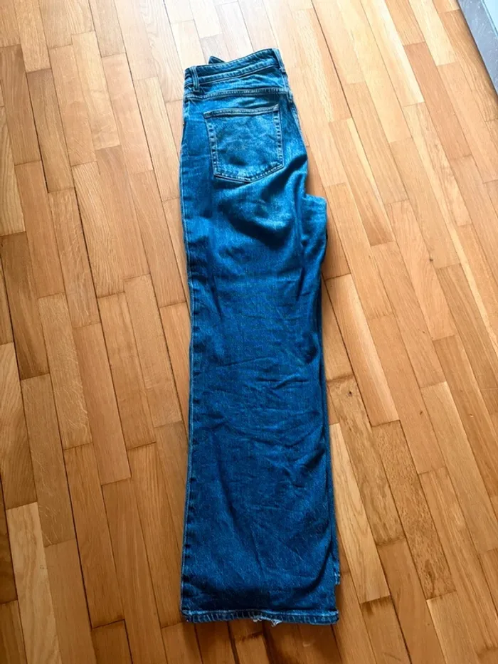 Jean H&M coupe Wide bleu basic - photo numéro 4
