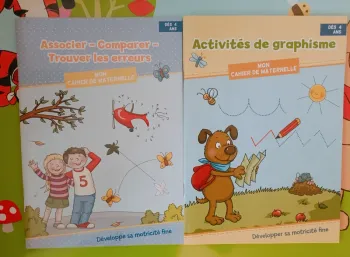 Lot cahier activités vacances maternelle