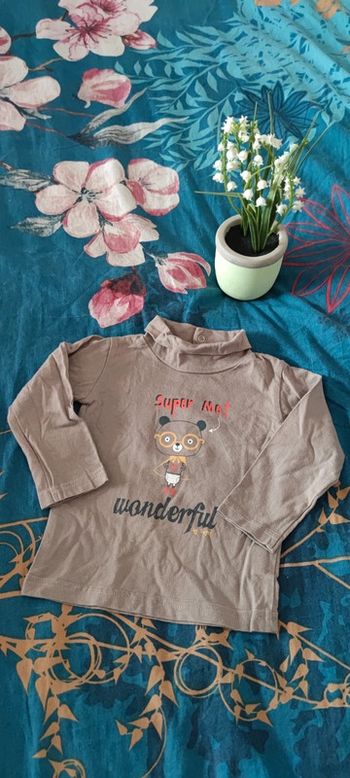 T- Shirt manches longues col 12 Mois