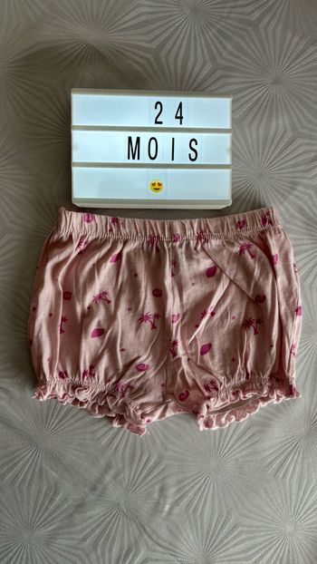 Bloomer - short fille 24 mois