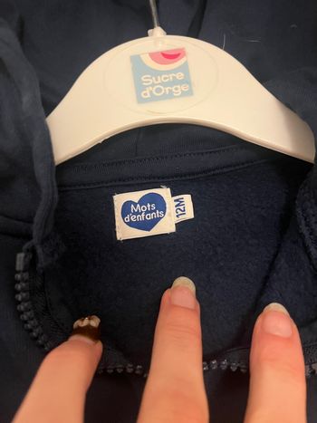 Veste capuche 12 mois