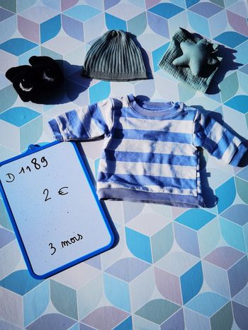 D1189 - pull garçon 3 mois