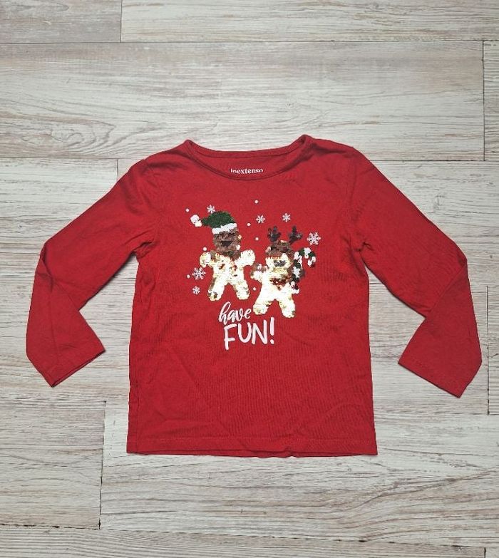 Tee shirt manches longues rouge