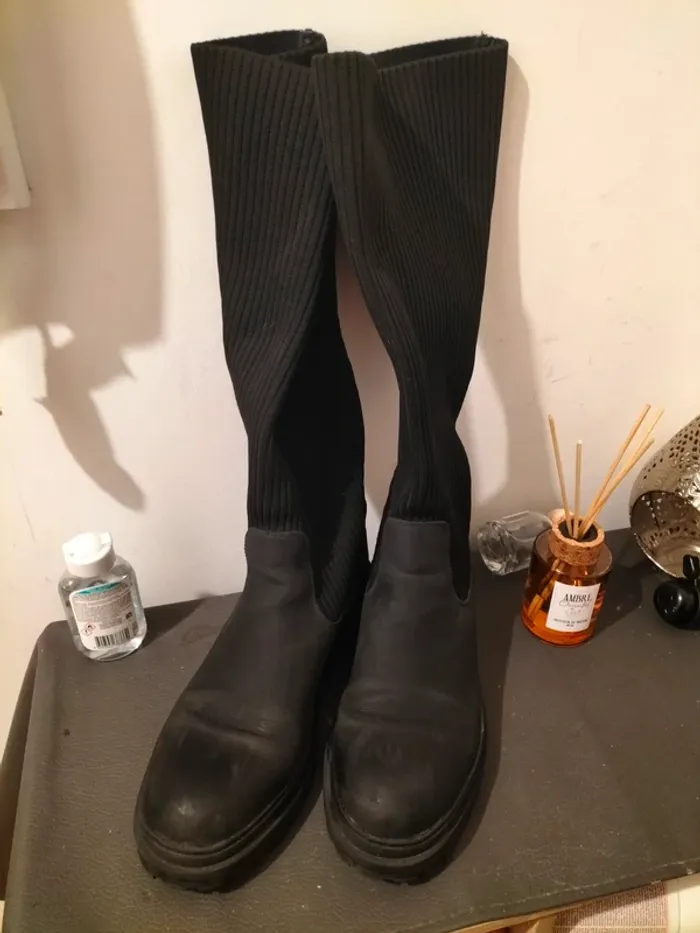 Bottes chaussettes mollets fort - photo numéro 2