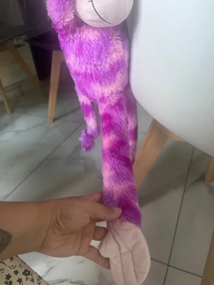 Peluche singe violet - photo numéro 3