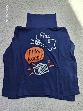 T-shirt col roulé garçon 5 ans