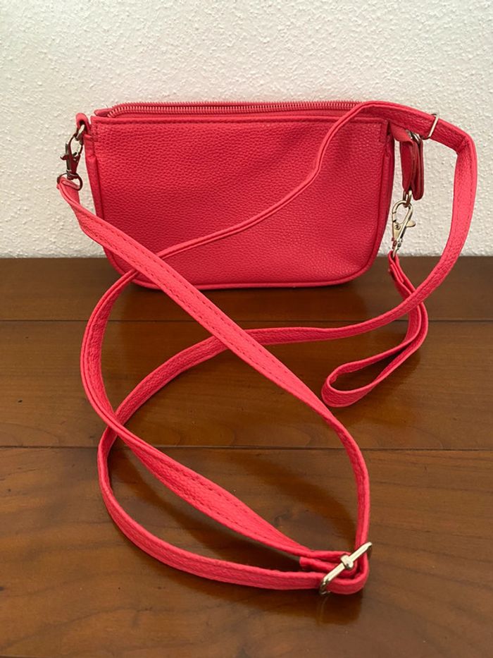 Sac bandoulière rose - photo numéro 2